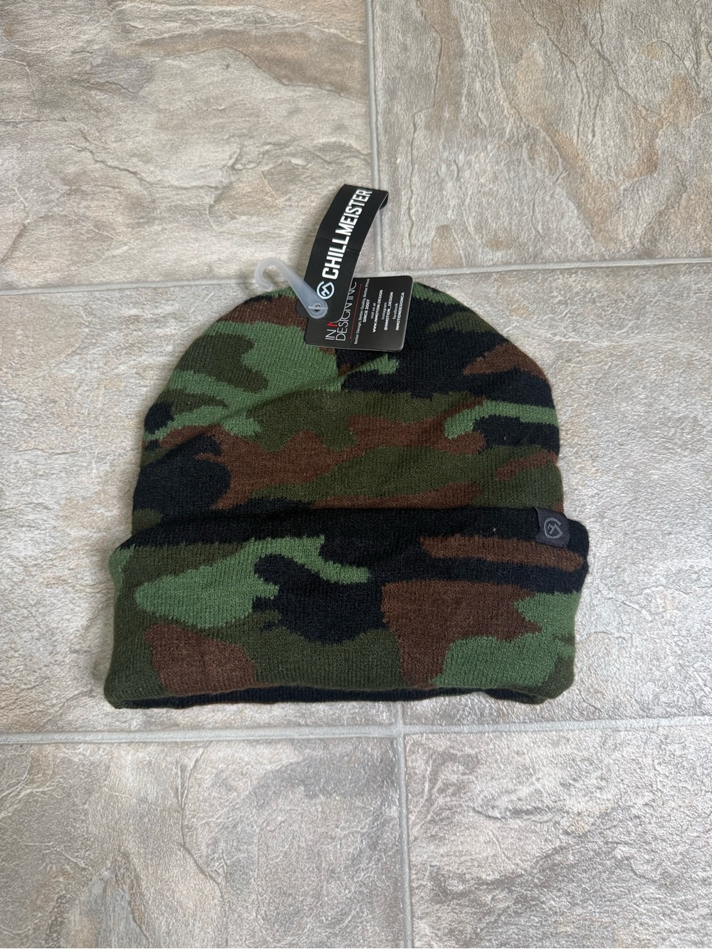 Chill Meister Camouflage Wool Beanie Hat Mens One Size Camouflage NWT